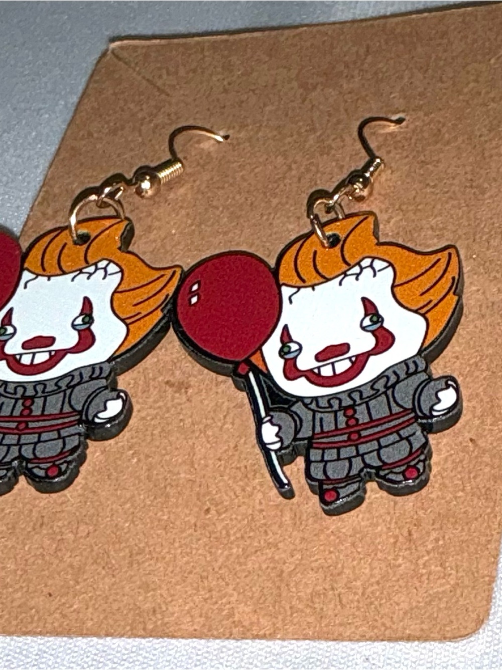 Pennywise Character Dangle Earrings -